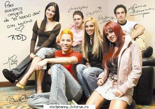 RBD - membrii trupei shi autografele lor - ..::RBD::..